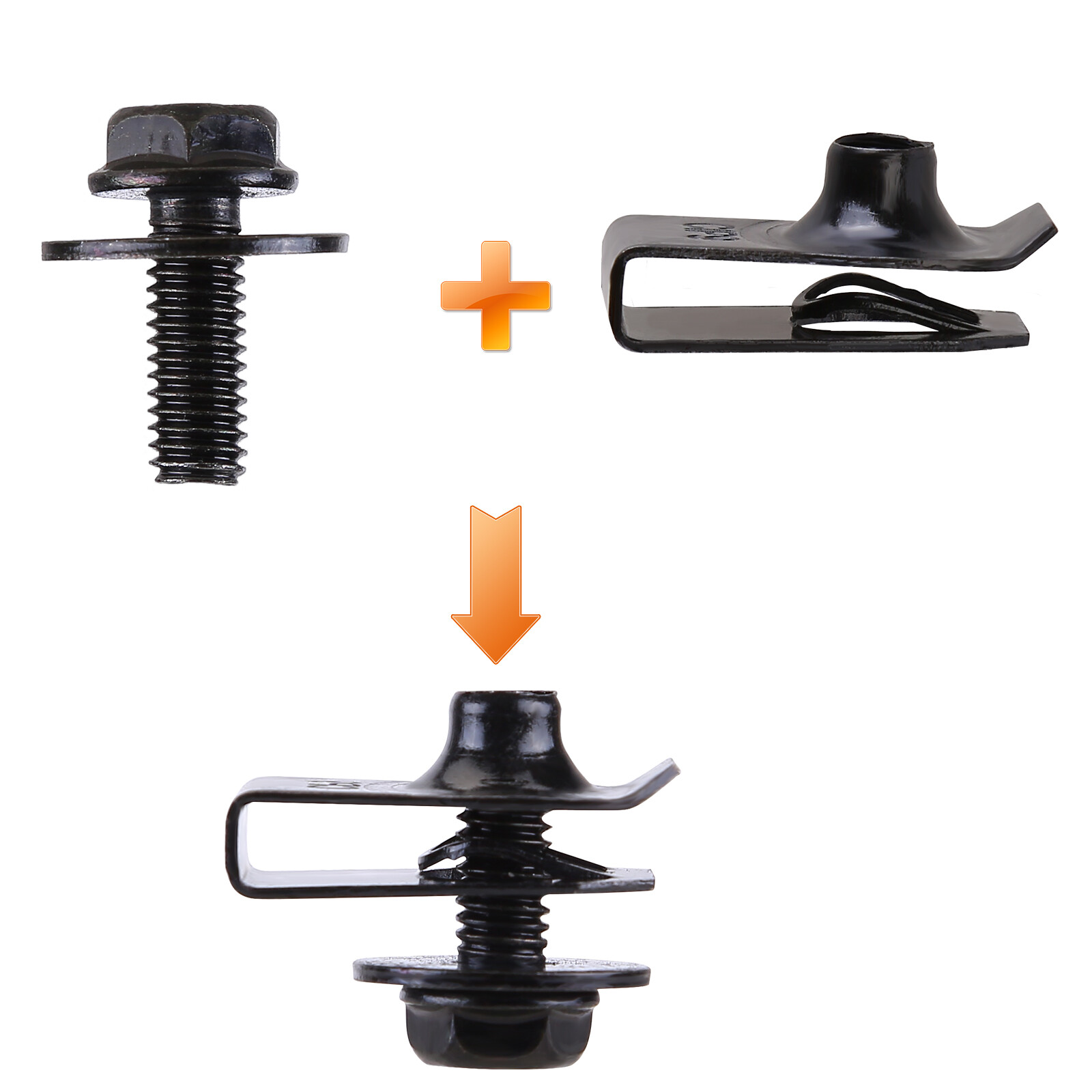 35pcs Engine Under Cover Splash Shield Guard Body Bolt U-nut Clips Fastener New