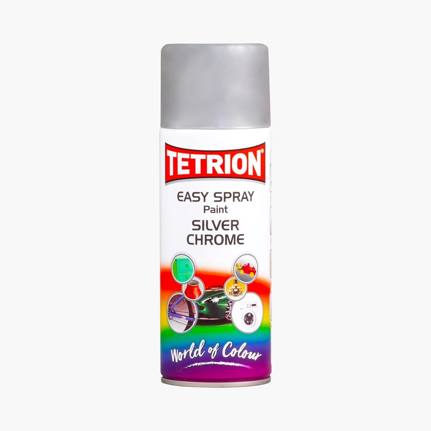 400ml Reflective Spray Paint – Chrome Silver for Wood, Metal & Plastic Projects