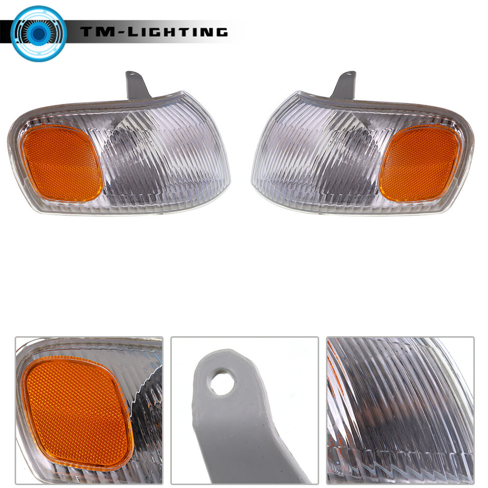 Halogen Headlights Headlamp Corner Parking Lights For 1998-2000 Toyota Corolla