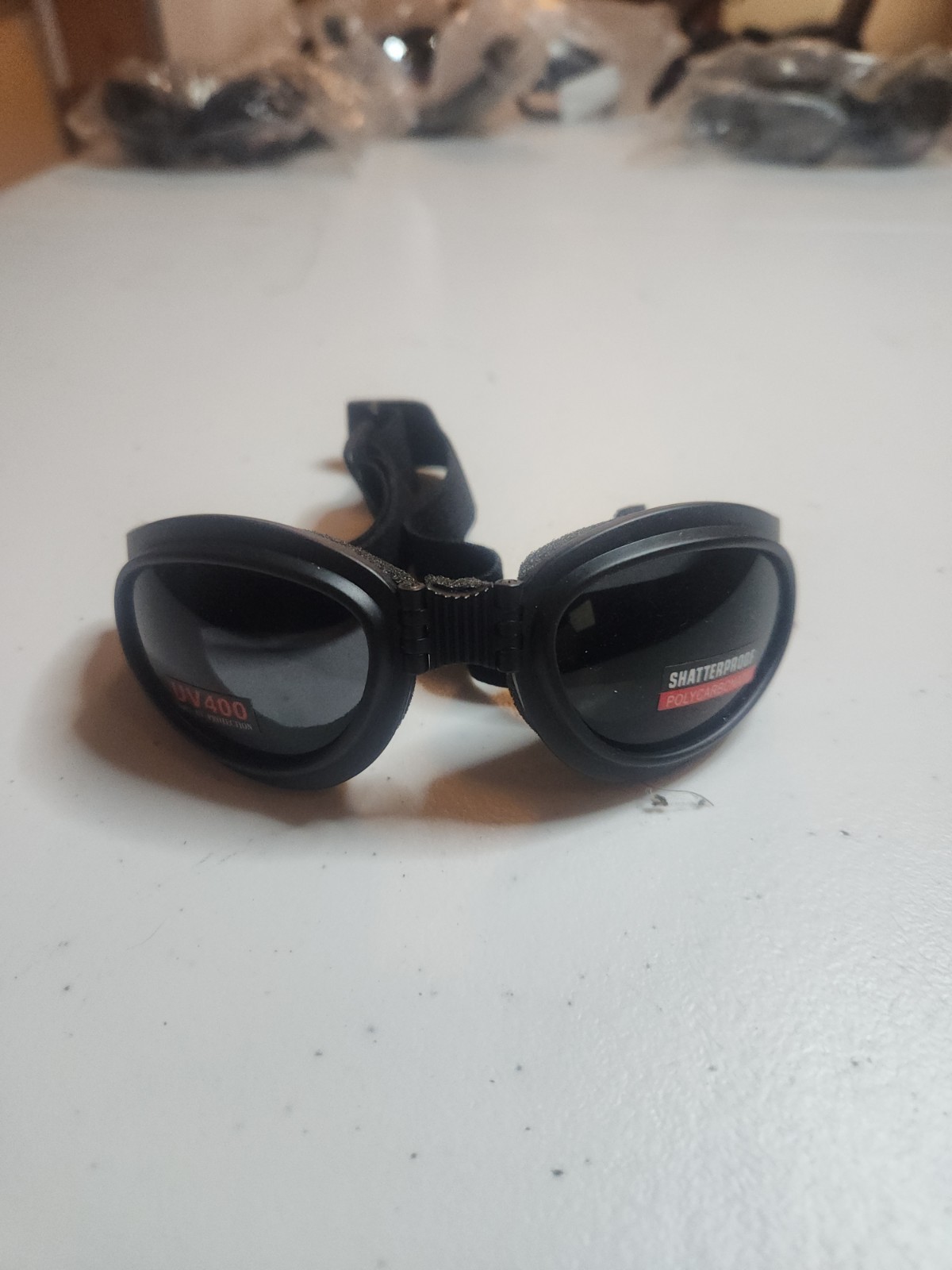 GLOBAL VISION FOLDABLE UV PROTTECTED SHATTER PROOF PADDED MOTORCYCLE GOOGLES…