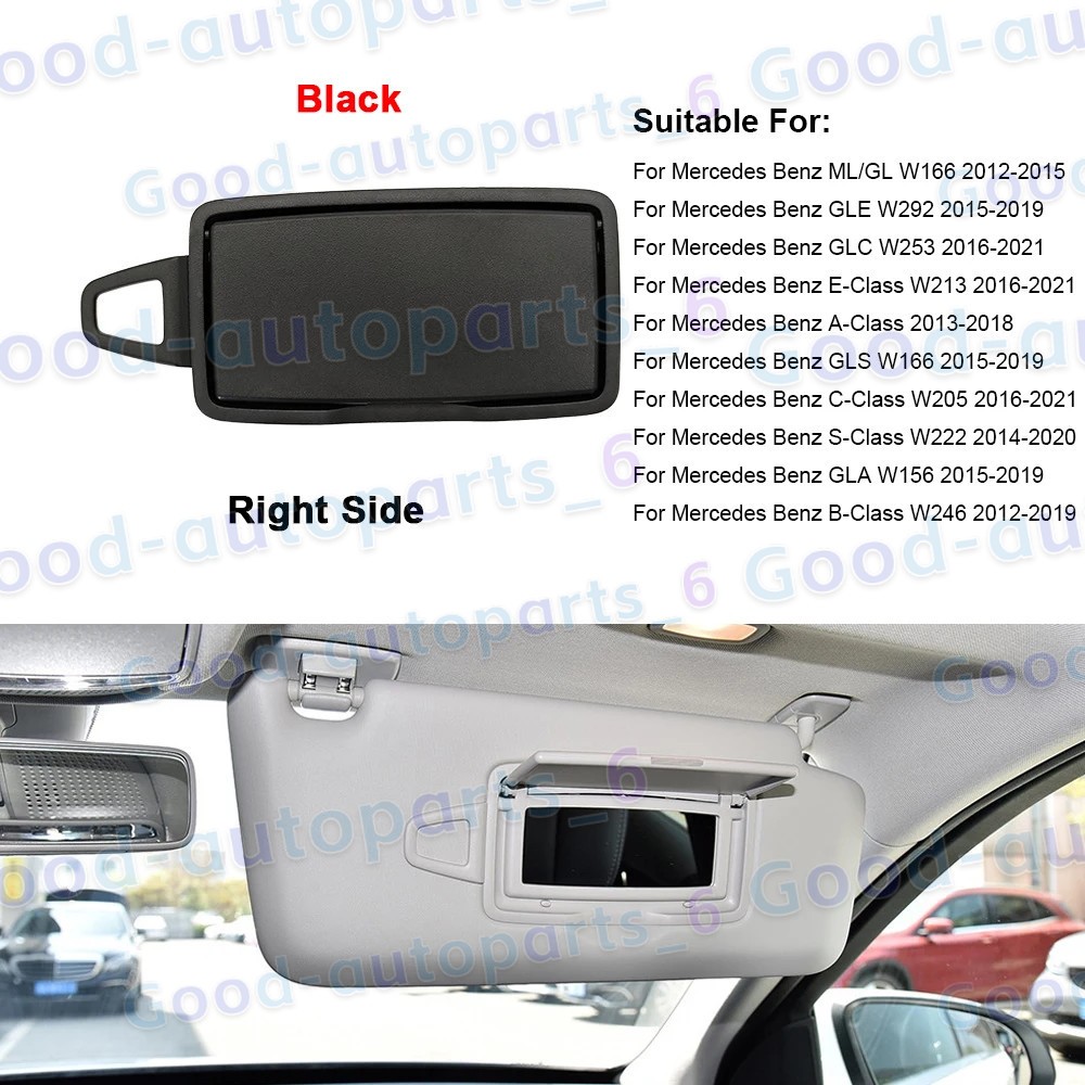 Sun Shade Visor Makeup Cosmetic Mirror Cover For Benz A B C E S GLA GLC Class
