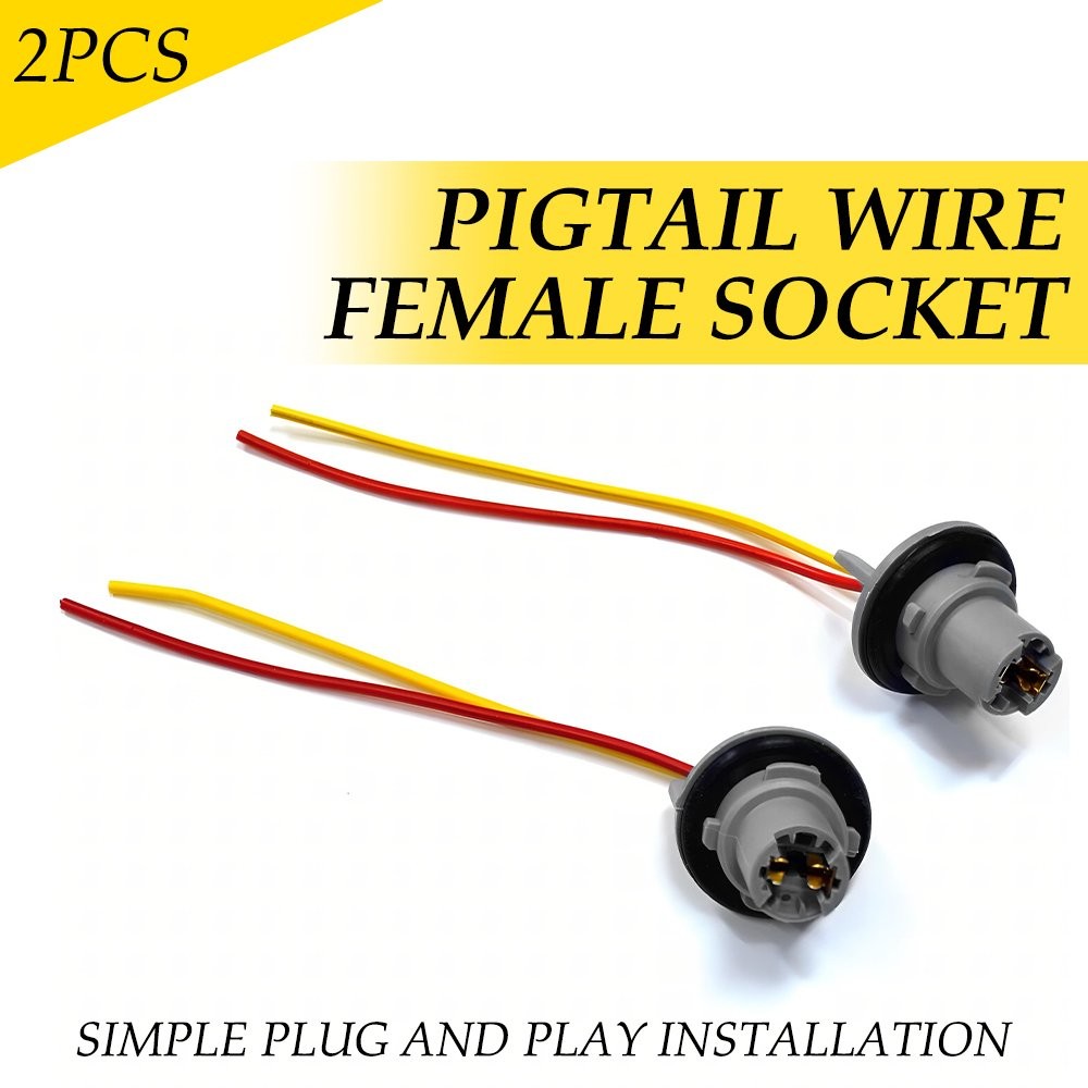Car DC 12V T10 168 194 Wedge Instrument Dash Light Bulb Twist Base Socket 2pcs.