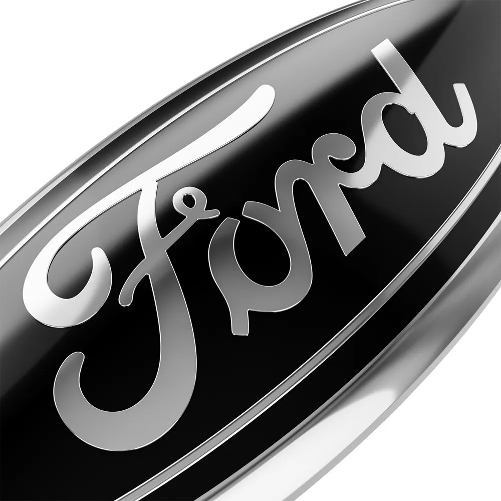 Black & Chrome Front Grille Tailgate 9 inch Oval Emblem For Ford F150 Logo Badge