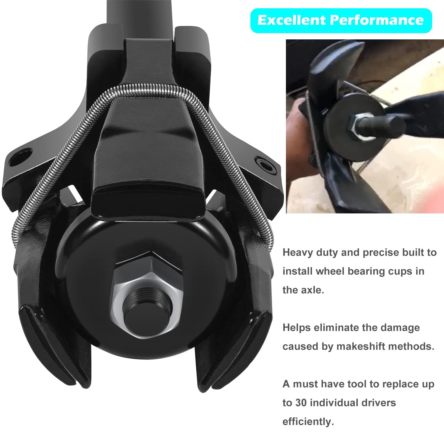 7180 Bearing Cup Remover & Installer for 3 5/8″ to 6 1/2″ 11000 to 50000lb Axles