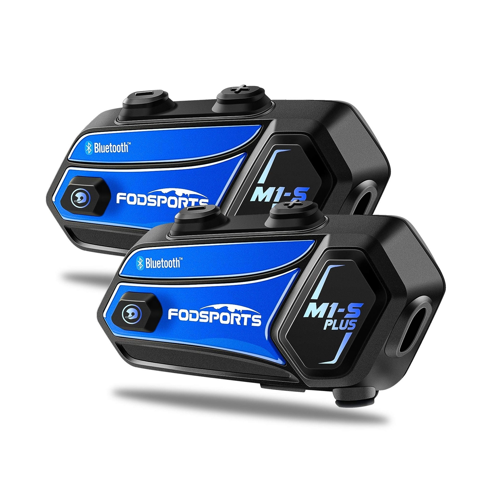 FODSPORTS M1-S Plus Motorcycle Bluetooth Headset with Music Sharing, One-Clic…