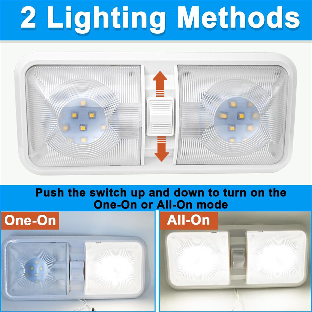 4PCS 12V Led RV Ceiling Dome Light RV Interior Lighting for Trailer Camper Boat