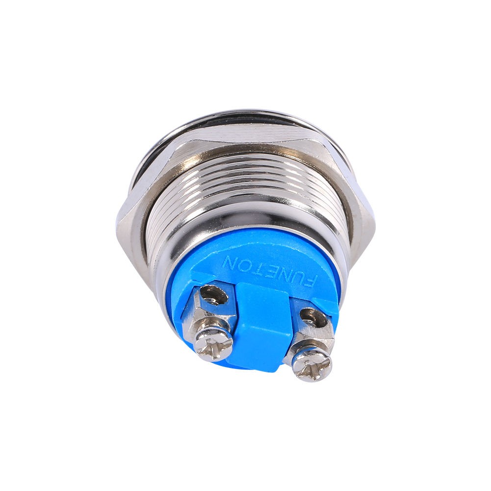 2PCS Metal Circle Push Button Momentary Horn Switch Car Boat DC12V Waterproof
