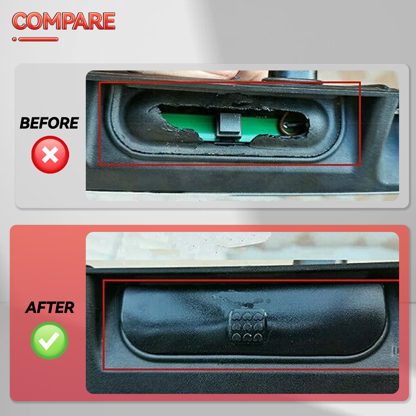 Tailgate Trunk Handle Rubber Switch Cap For Mini R50 R53 R56 R57 R58 R59 Cooper