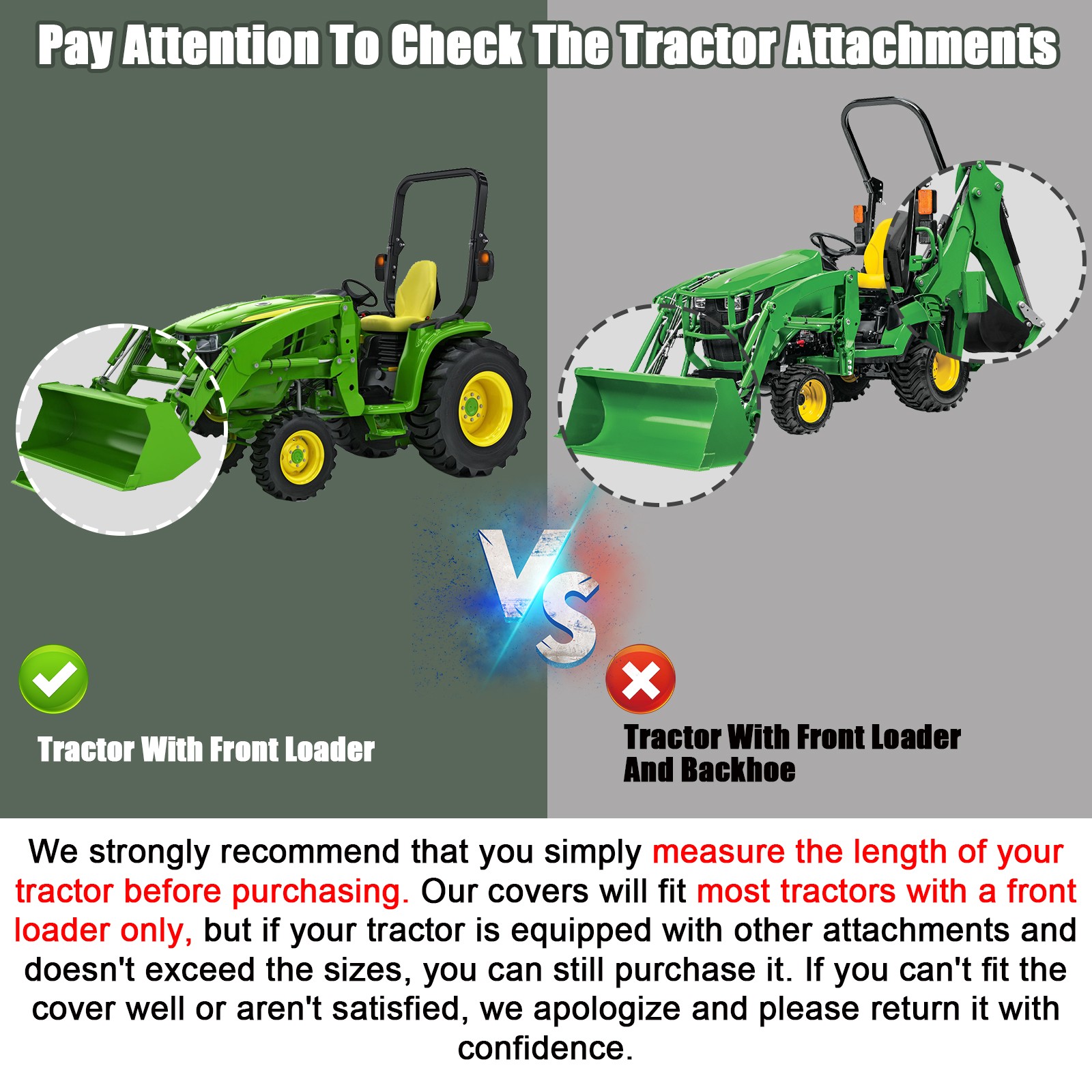Compact Tractor Covers Waterproof Outdoor Heavy Duty,600 Oxford Cloth US Stock