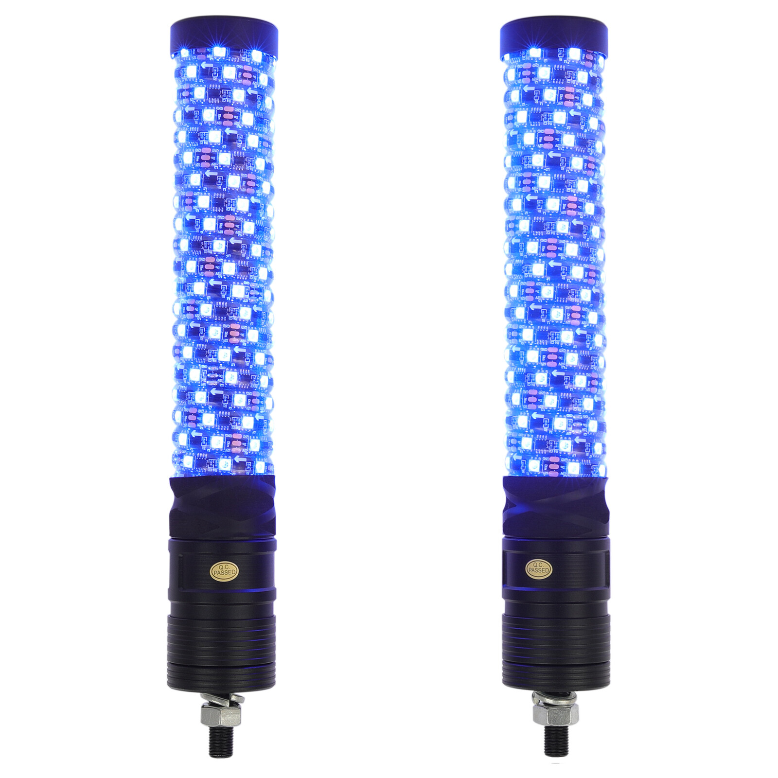 2FT Thick LED Whip Spiral Chasing RGB Fat Whip Lights For Can Am Maverick X3 RS
