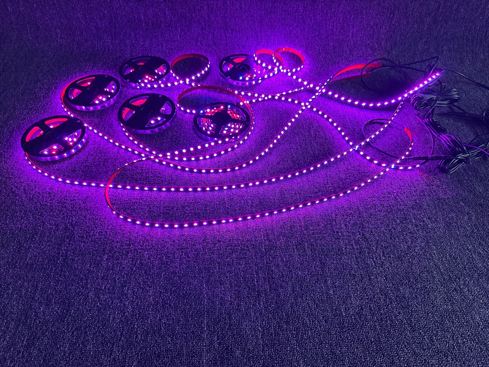 Blackout Tinted 16PCS 4FT APP+Remote IP65 CHASING Strips Light Polaris Slingshot