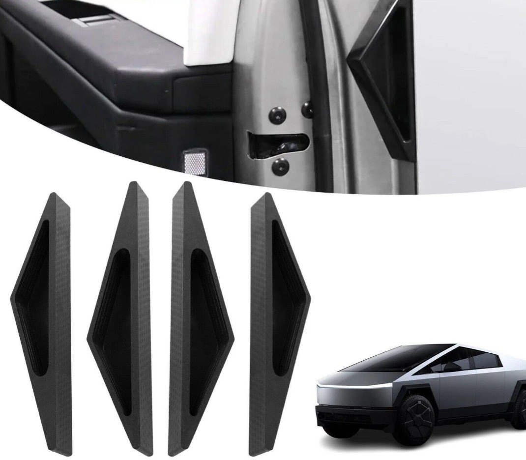 4 Pcs Anti-Fingerprint Resistant Door Handle Inserts for Tesla Cybertruck 2024