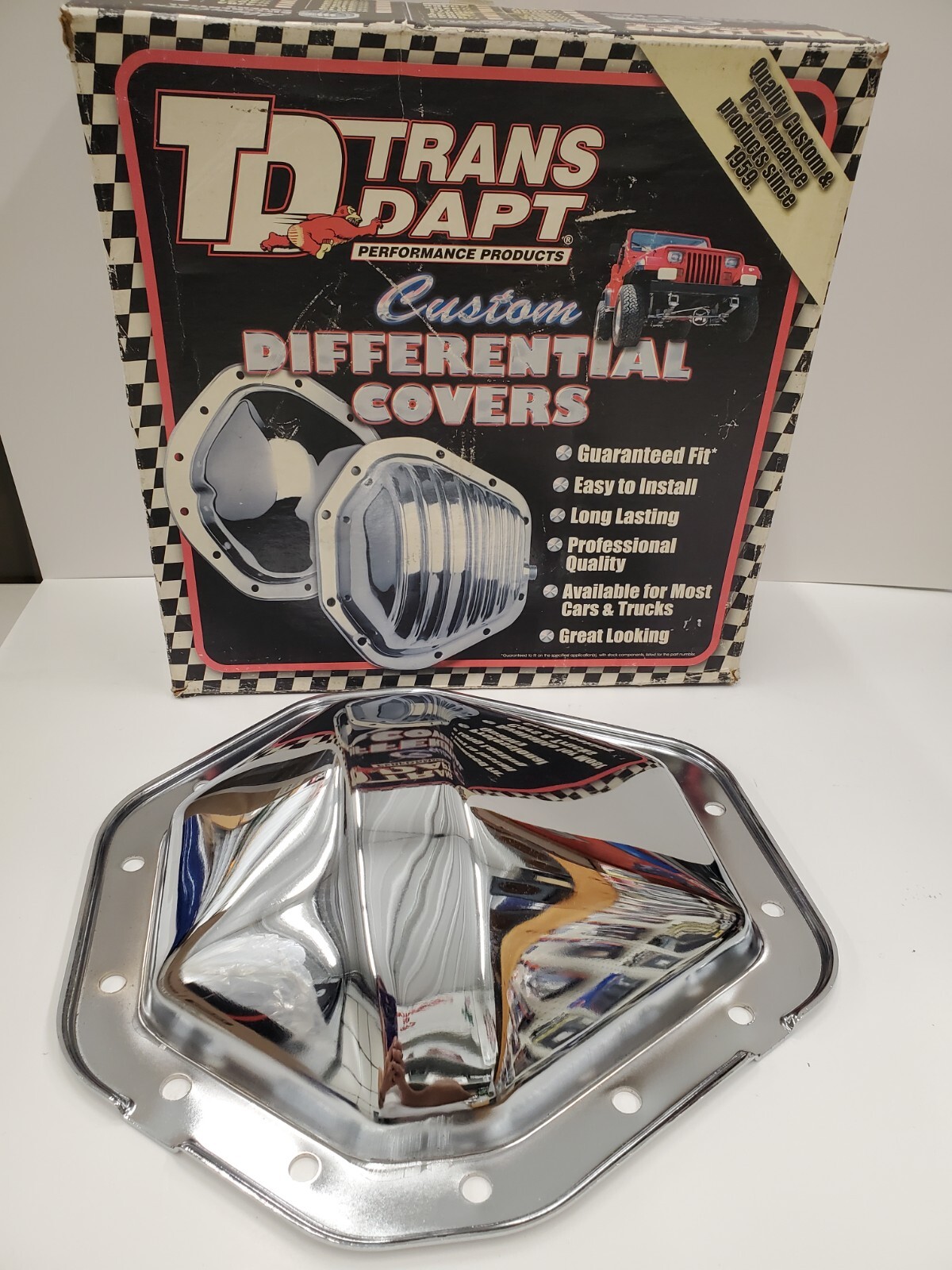 TD TransDapt Performance Custom Chrome Differential Cover Gmc Chevy 9071