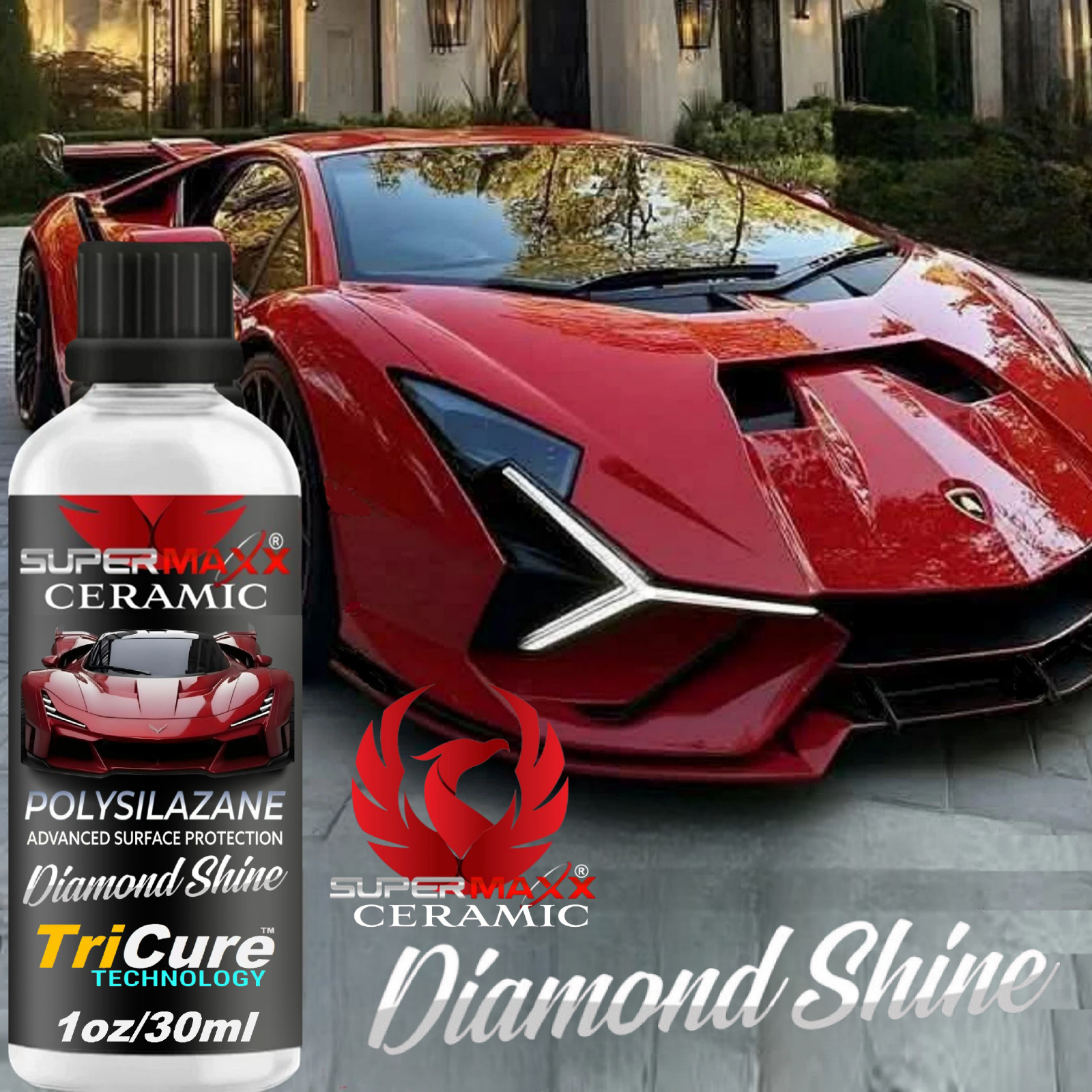 CERAMIC CAR COATING ‘5 YEAR’ SCRATCH RESISTANT ‘DIAMOND SHINE’ GLOSS – 30ML KIT