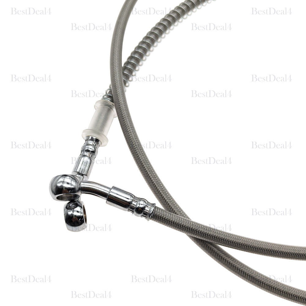 1PCS 60″ Stainless Braided Hydraulic Brake Hose Line For Scooter Atv Dirt Bike