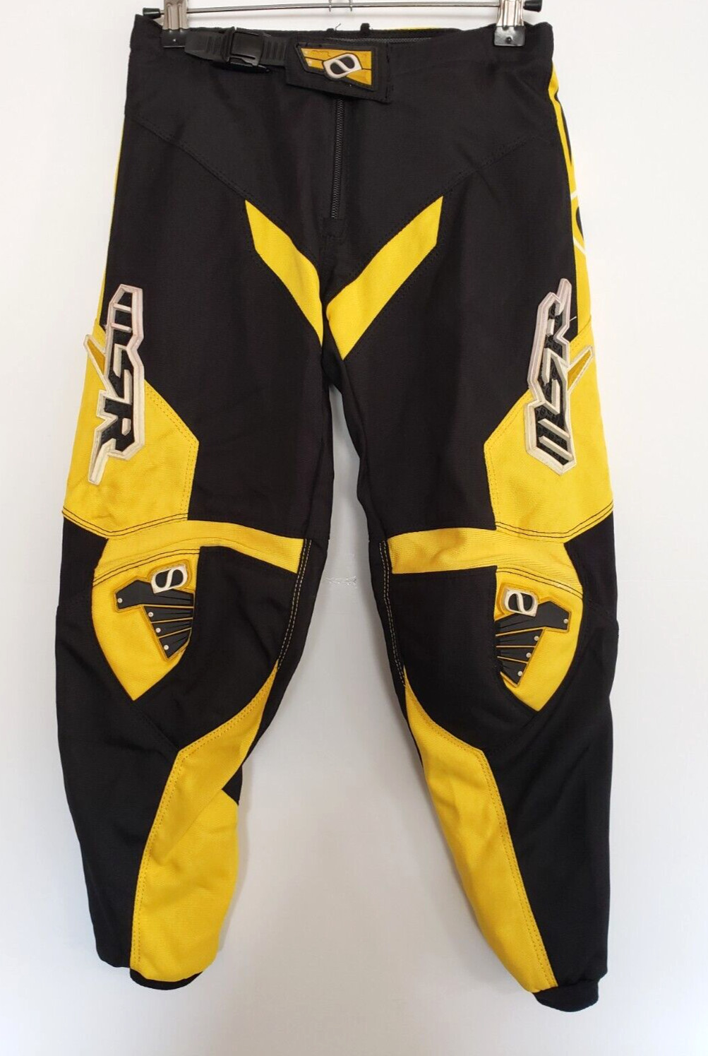 MSR Axxis Youth Size 24 Motocross Dirt Bike Riding Pants Black Yellow MX Gear