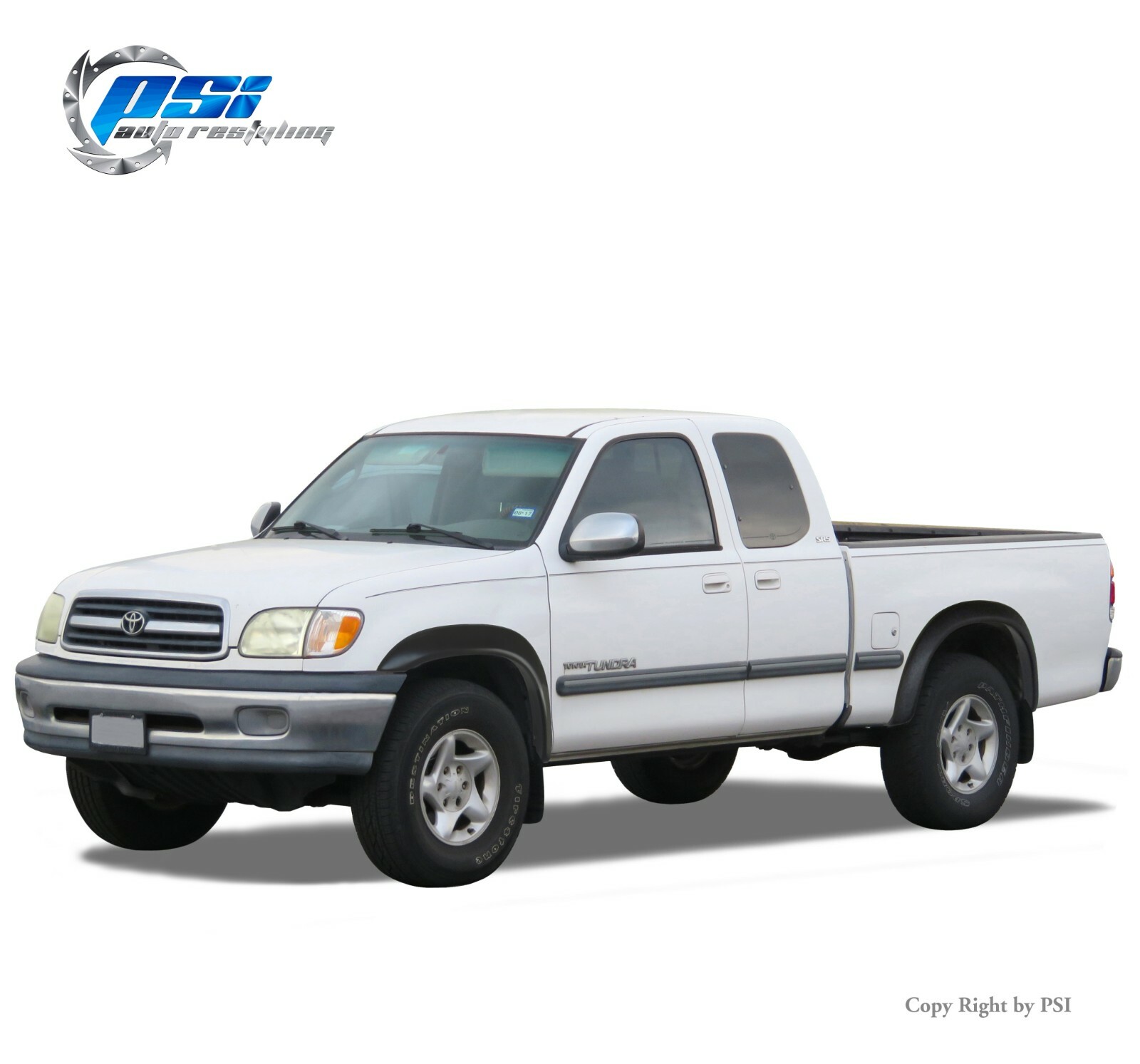 Paintable Extension Style Fender Flares Fits Toyota Tundra 2003-2006 Full Set