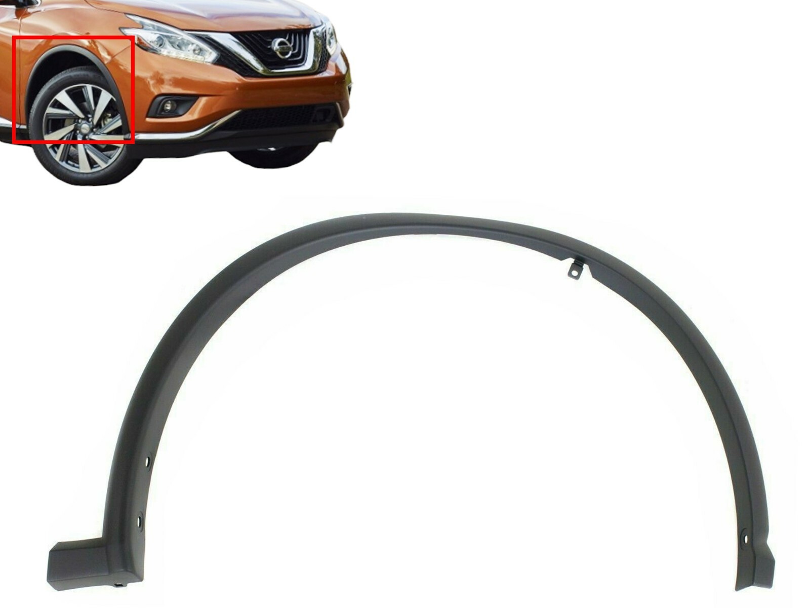 For 2015-2022 Nissan Murano Right Front Fender Flare Molding Trim Passenger Side
