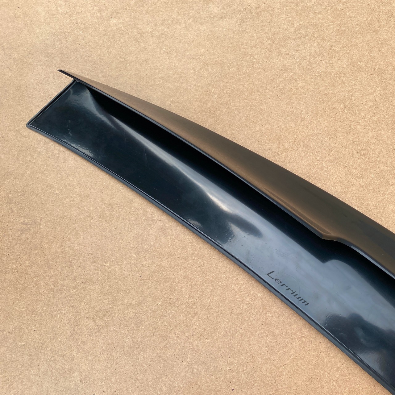 BMW E46 convertible cabrio rear trunk spoiler lip CSL black smooth abs plastic