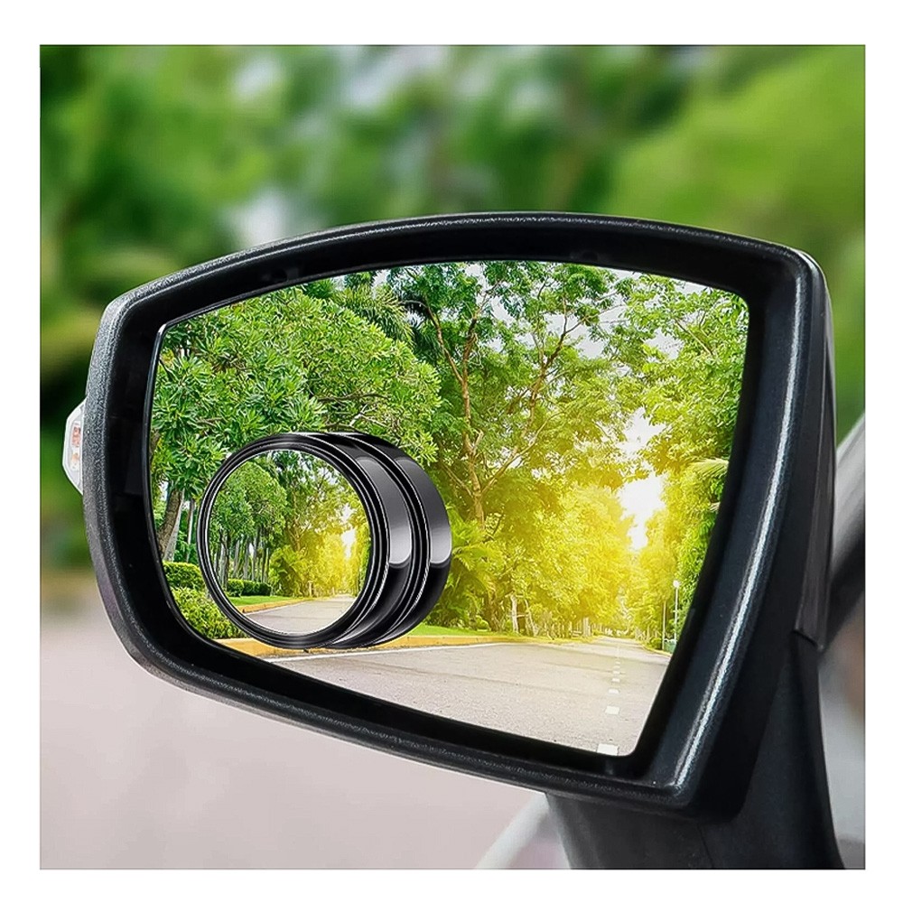 2Pc Blind Spot Mirrors Round HD Glass Side for Car Convex 360° Rear View Mirro