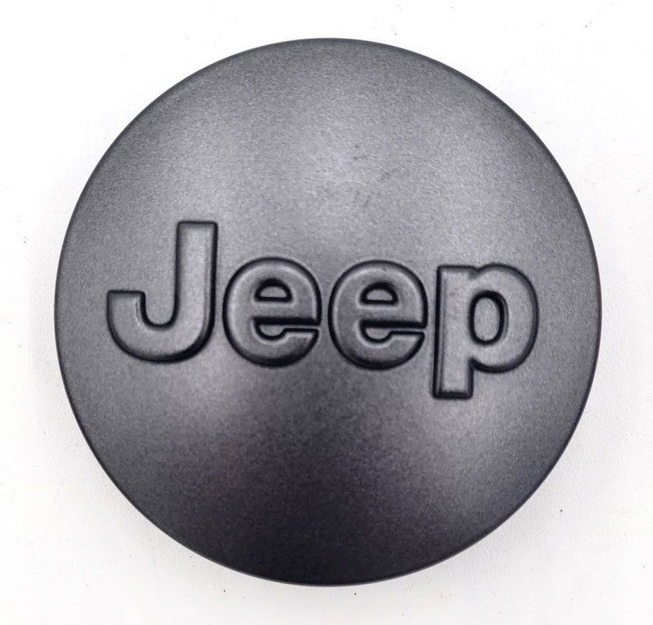 OEM Jeep 2.5″ Granite Crystal Matte Charcoal Center Cap – 1LB77TRMAC/1LB77MA7AC