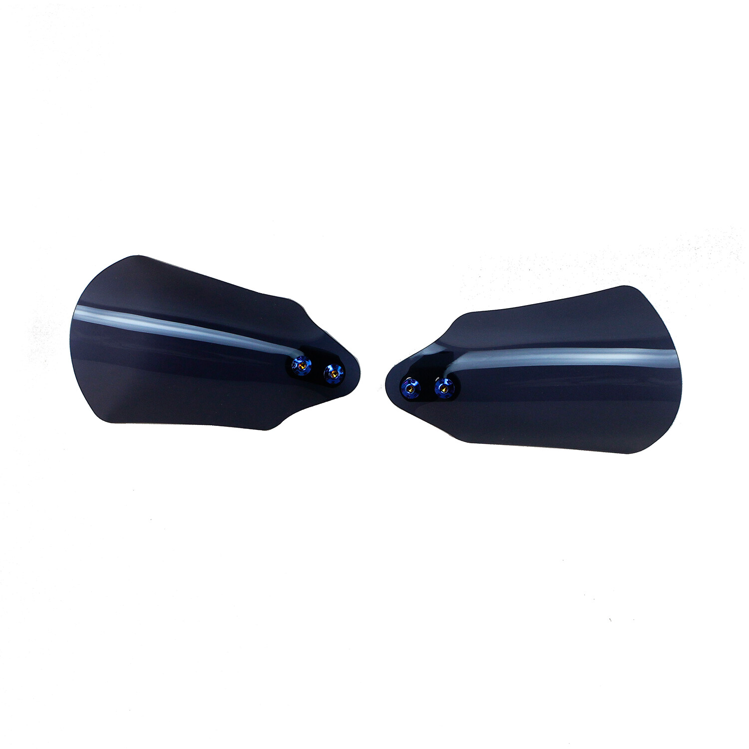 PMMA Ink Black Hand Grips Protector Windshield For Harley Touring Road King FLHX