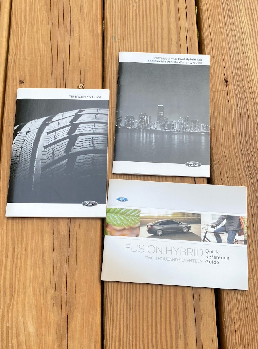 2017 Ford Fusion Hybrid Owners Manual Set