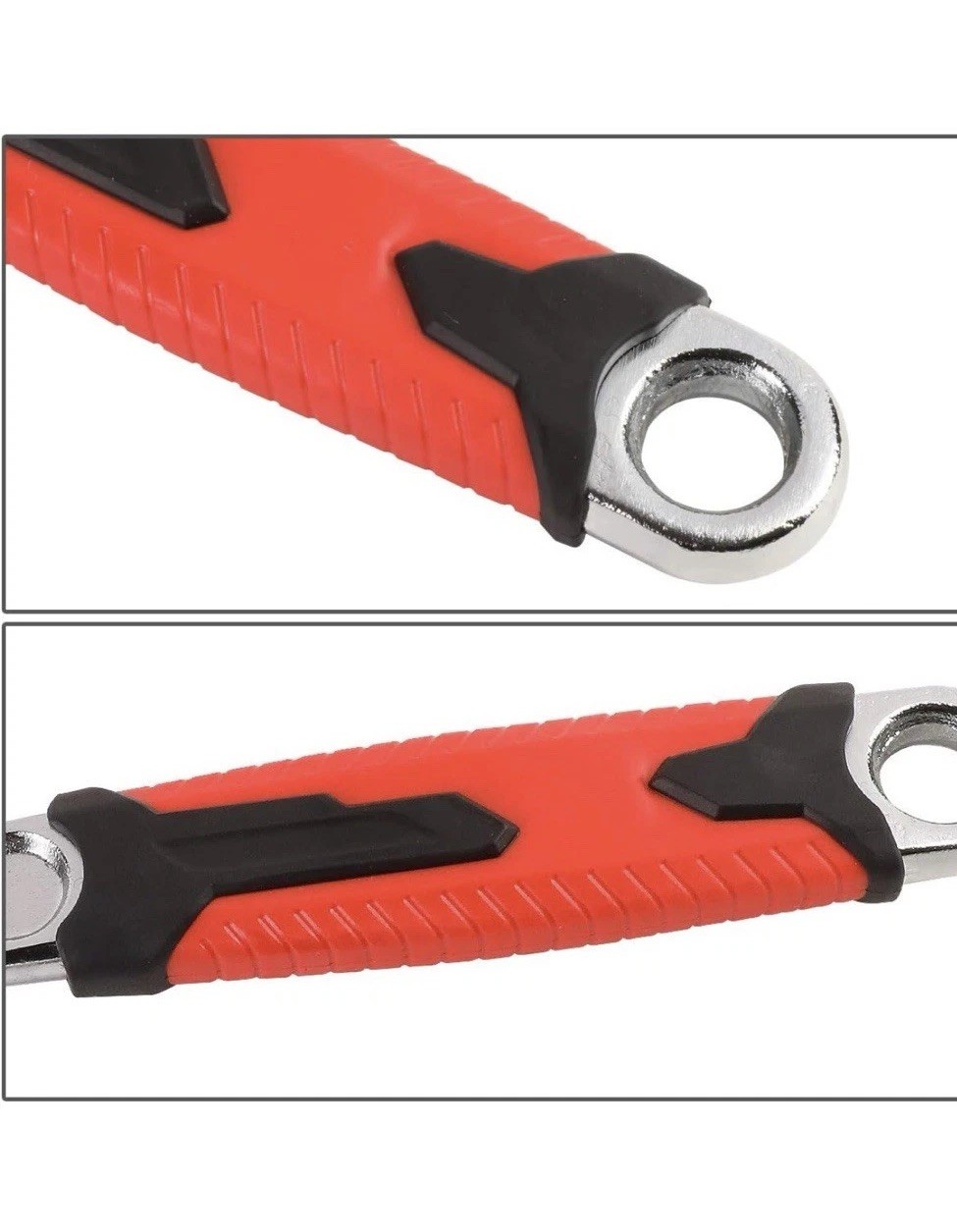 Adjustable Wrench Spanner – [1 Pair] 8 & 12 Inch, Vanadium Steel Automotive Tool