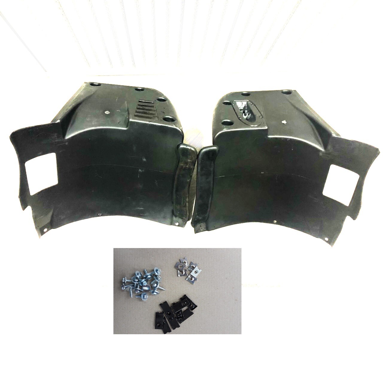 BMW E39 M5 L+R M BUMPER liners PP plastic splash panel with hardware GUARD 2pc