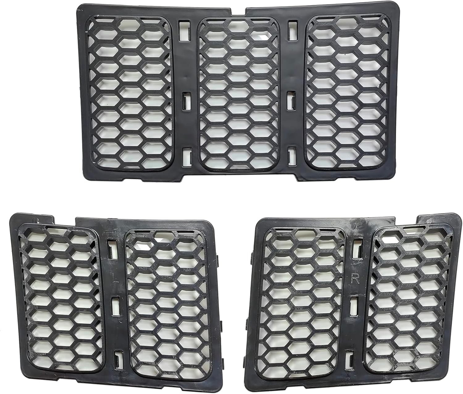 Black Mesh Grille Insert Kit Front Grill Cover For Jeep Grand Cherokee 2014-2016