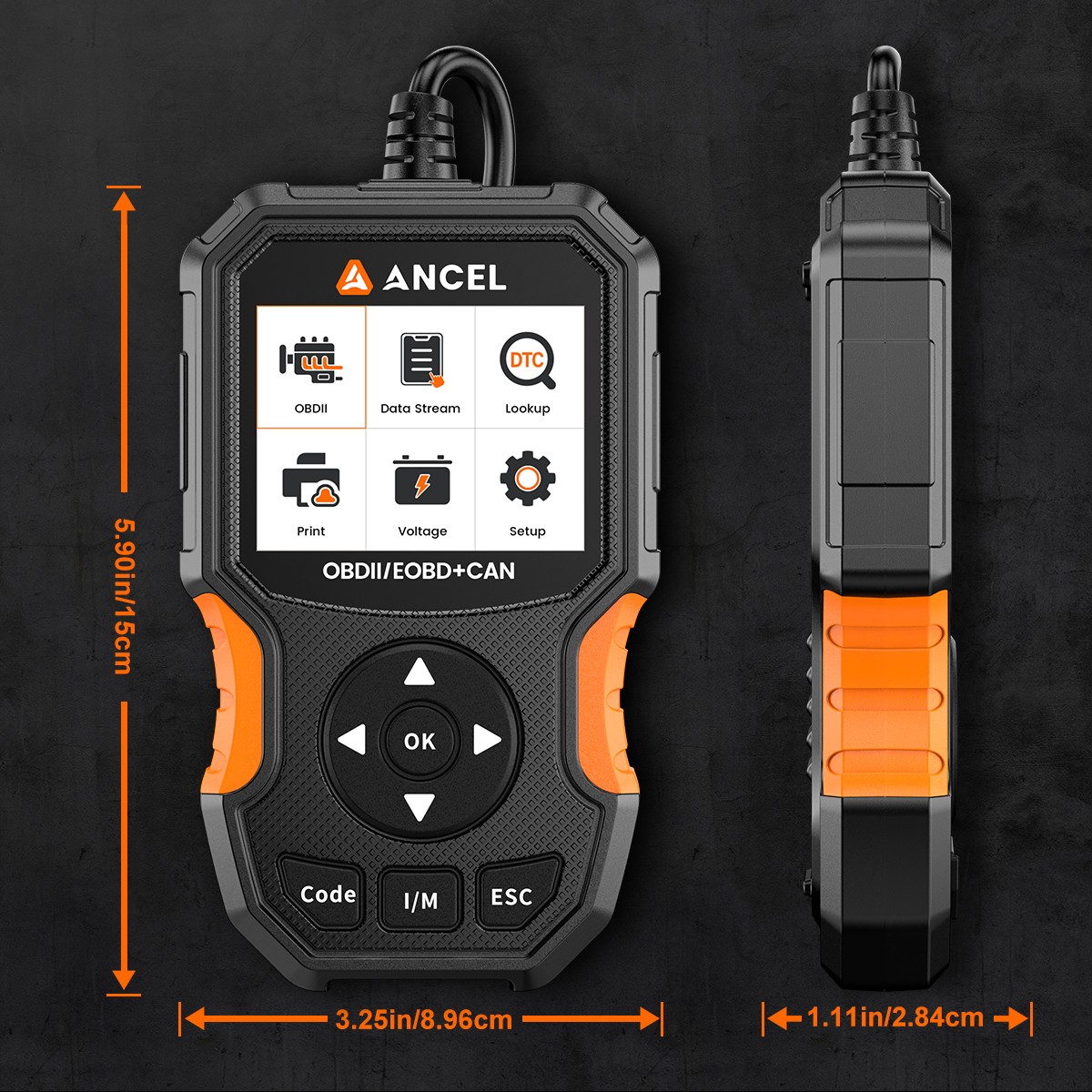 ANCEL AD410 OBD2 Scanner Code Reader Car Diagnostic Scan Tool Check Engine Fault