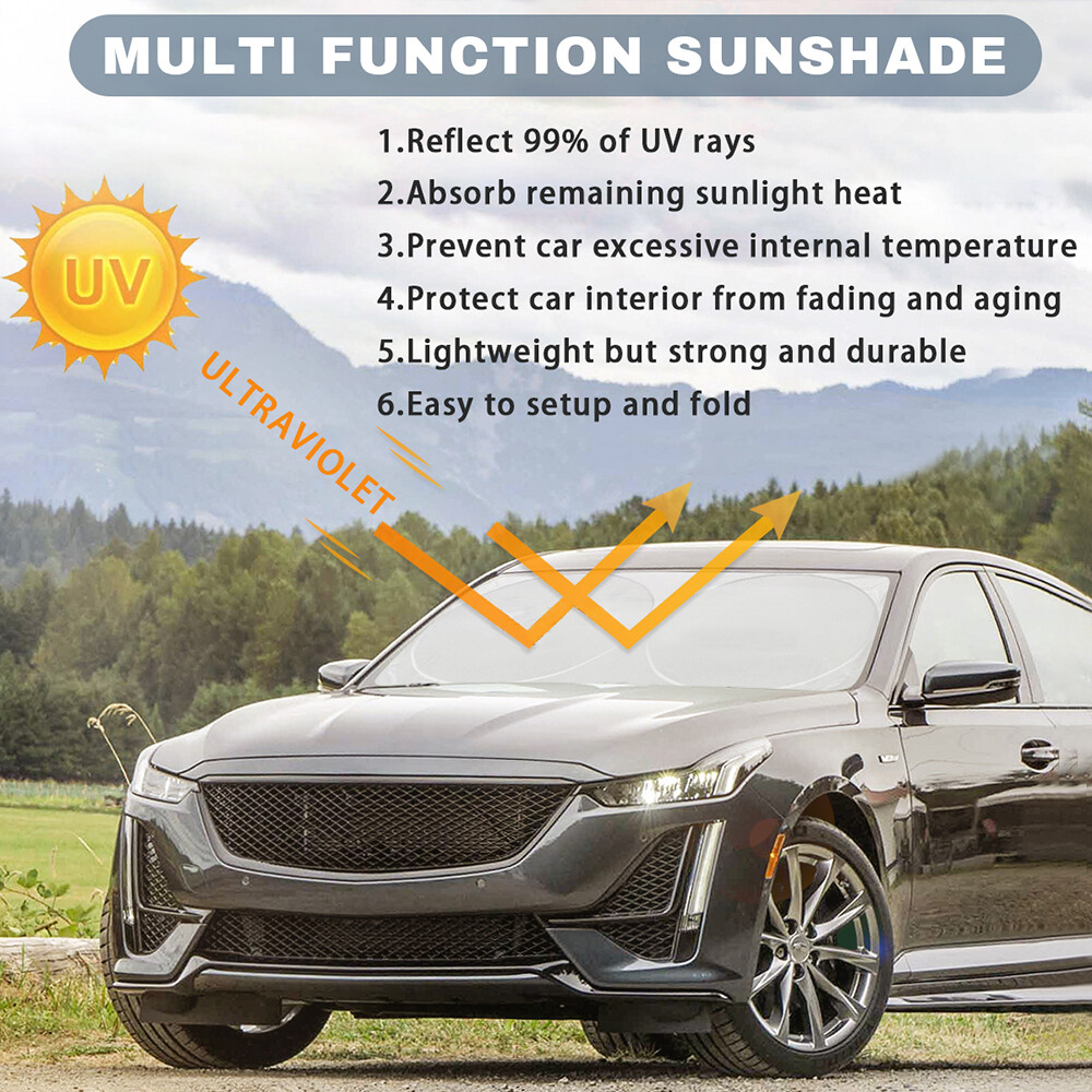 For Ram Accessories Large Car Windshield Sun Shade UV Block Window Cover Visor