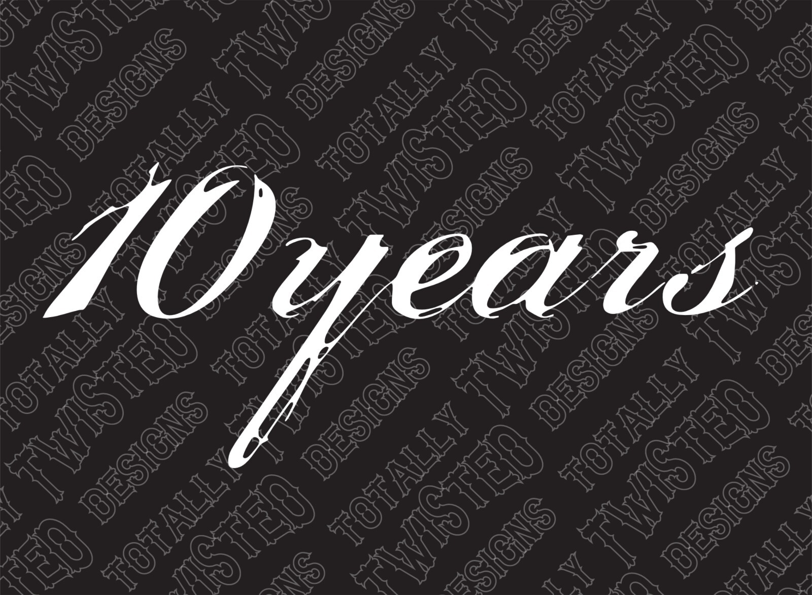 10 Years Band Logo vinyl decal sticker Car Truck Hard Rock Metal Ten Years