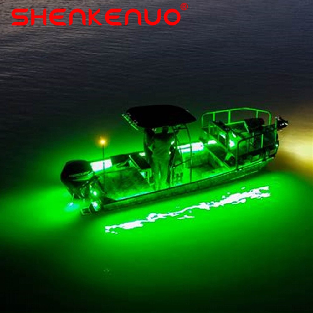 Fishing Boat / Kayak Boat Green Night Fishing LED Light Kit – IP67 Waterproofing