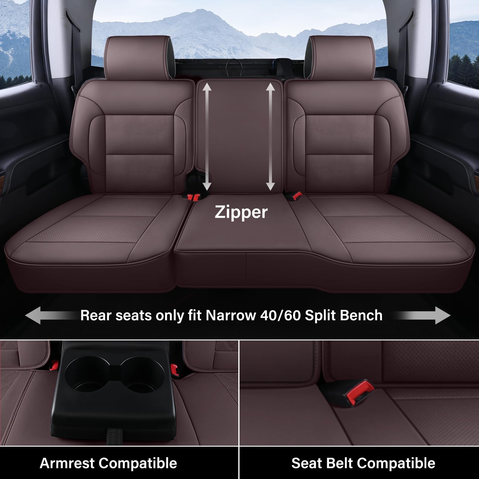 Coverado Chevy Silverado Seat Covers, Leather Car Seat Covers Custom Fit