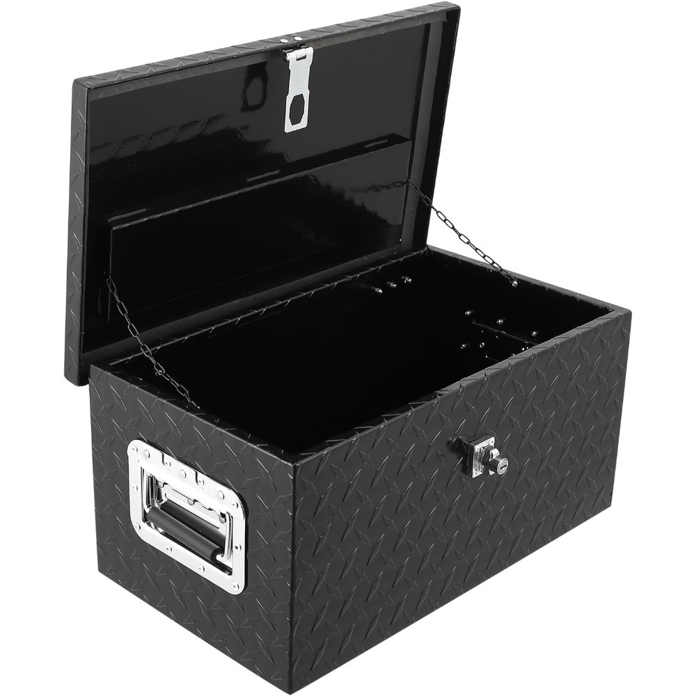 20 Inch Aluminum Diamond Plate Truck Tool Box Lockable Waterproof Storage Chest