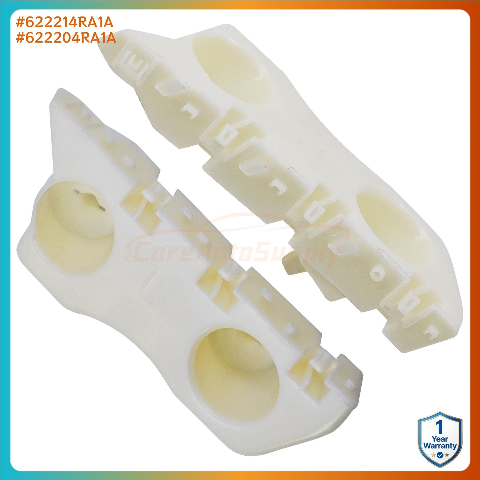 Left & Right Front Bumper Fender Brackets 622214RA1A For Nissan Maxima 2016-2020