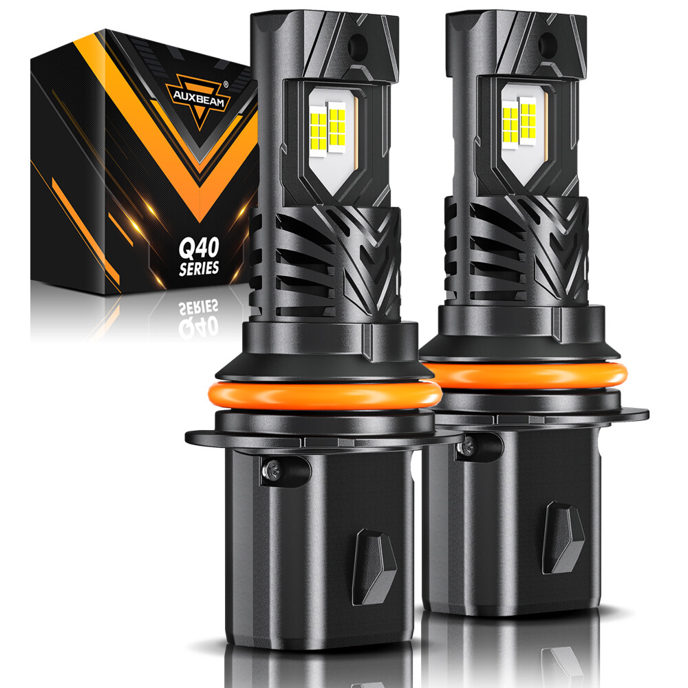 AUXBEAM Canbus 9007 HB5 LED Headlight Conversion Kit HI-LOW Beam Bulbs 6000K 2x