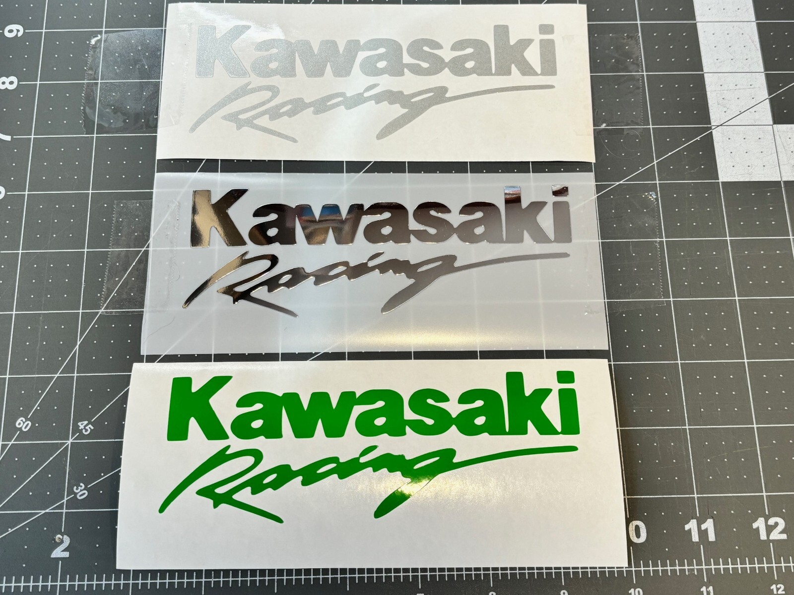 Kawasaki Racing Vinyl Decal Many Sizes Many Colors Buy 2 Get 1 FREEFREE Shipping