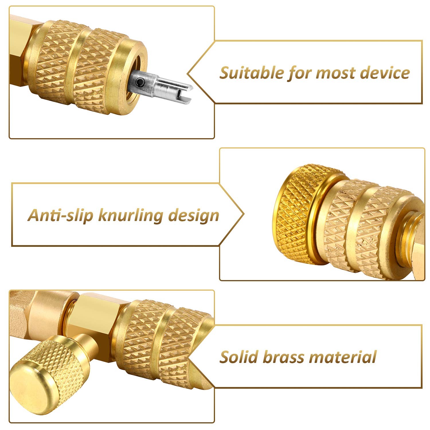 Mudder HVAC Valve Core Remover Installer Tool with Dual as pictures shown